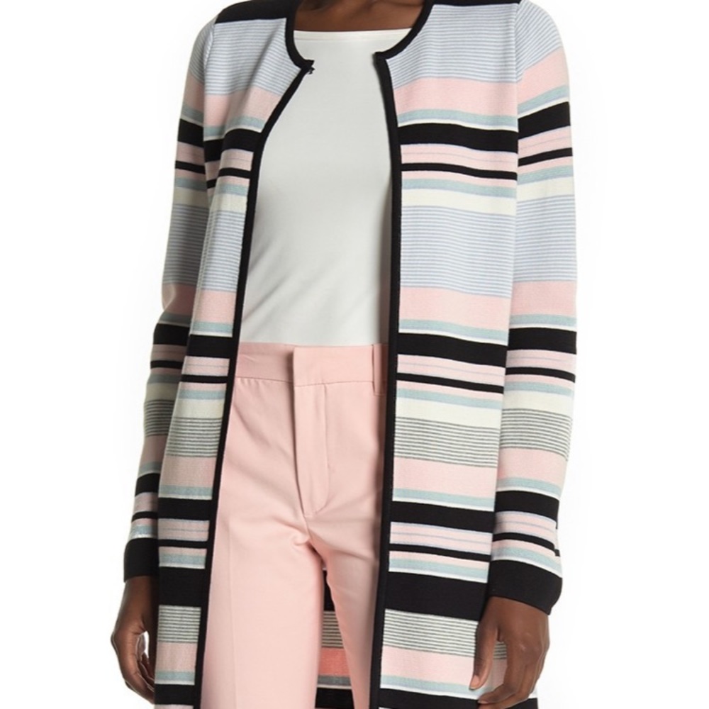 calvin klein colorblock cardigan